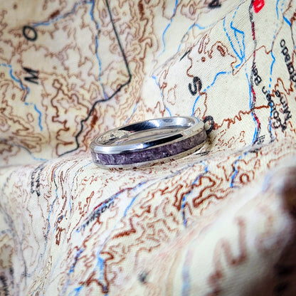 Lepidolite Ring Thin
