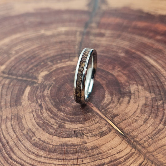 Triceratops Fossil Ring Thin