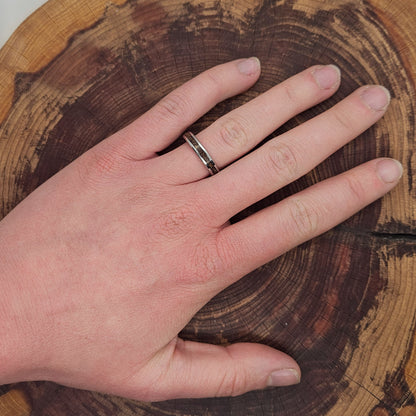 Triceratops Fossil Ring Thin