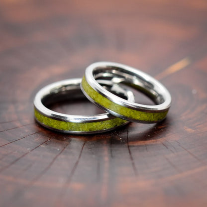 Green Opal Ring Thin