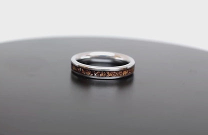 Triceratops Fossil Ring Thin