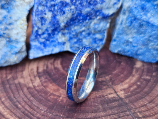 Lapis Lazuli Ring Thin